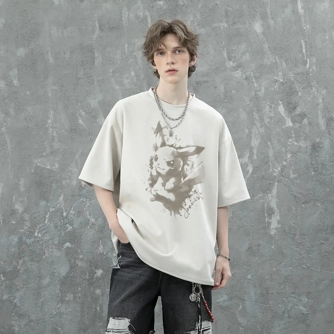 Loose-fit summer T-shirt Pikachu