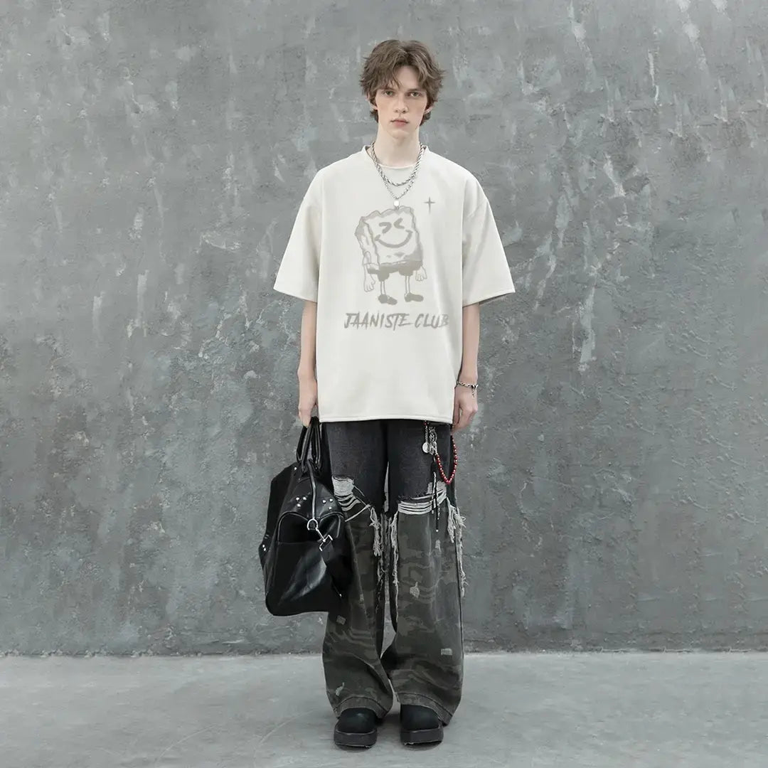 Loose-fit Summer T-shirt Spongebob